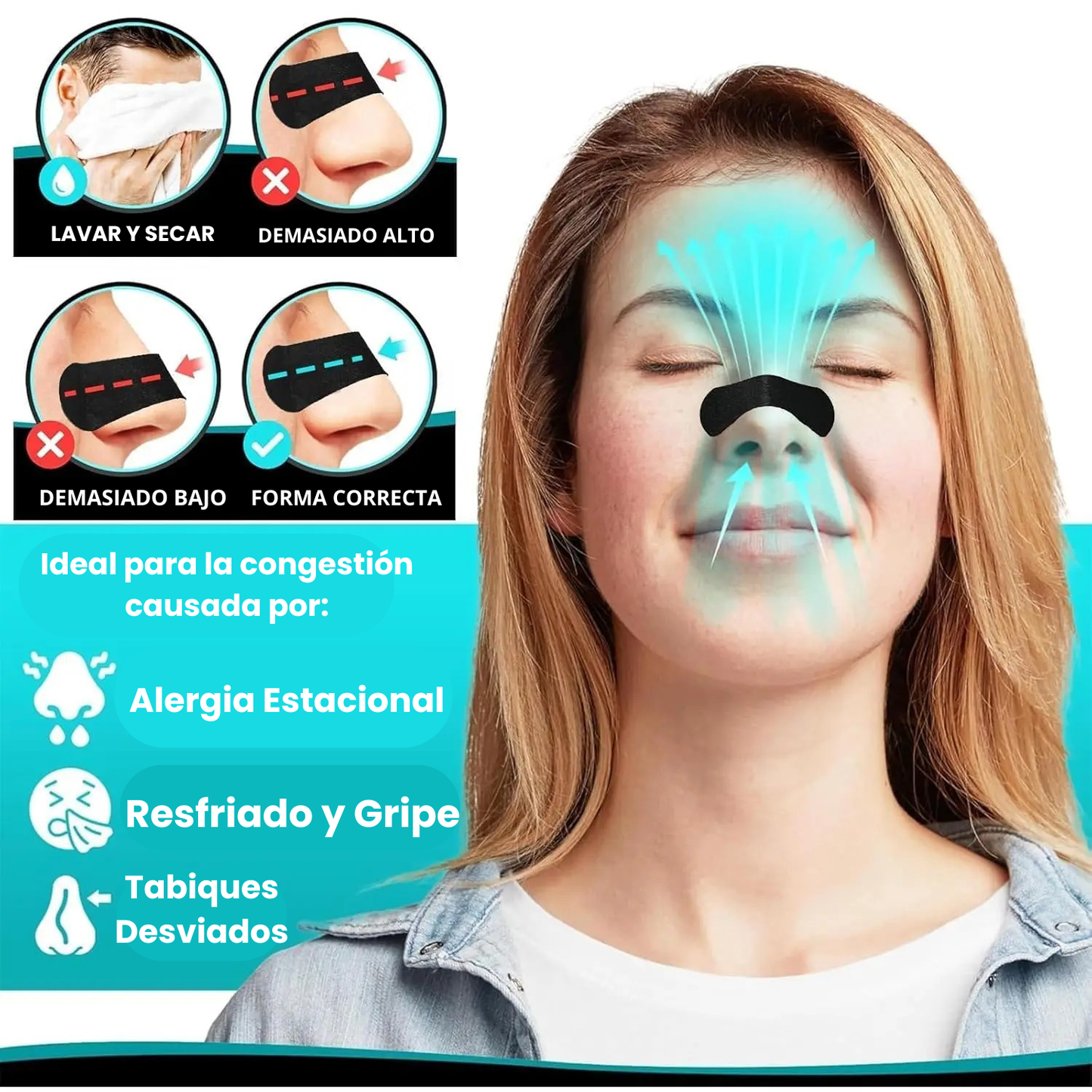 TIRAS NASALES ALTO RENDIMIENTO